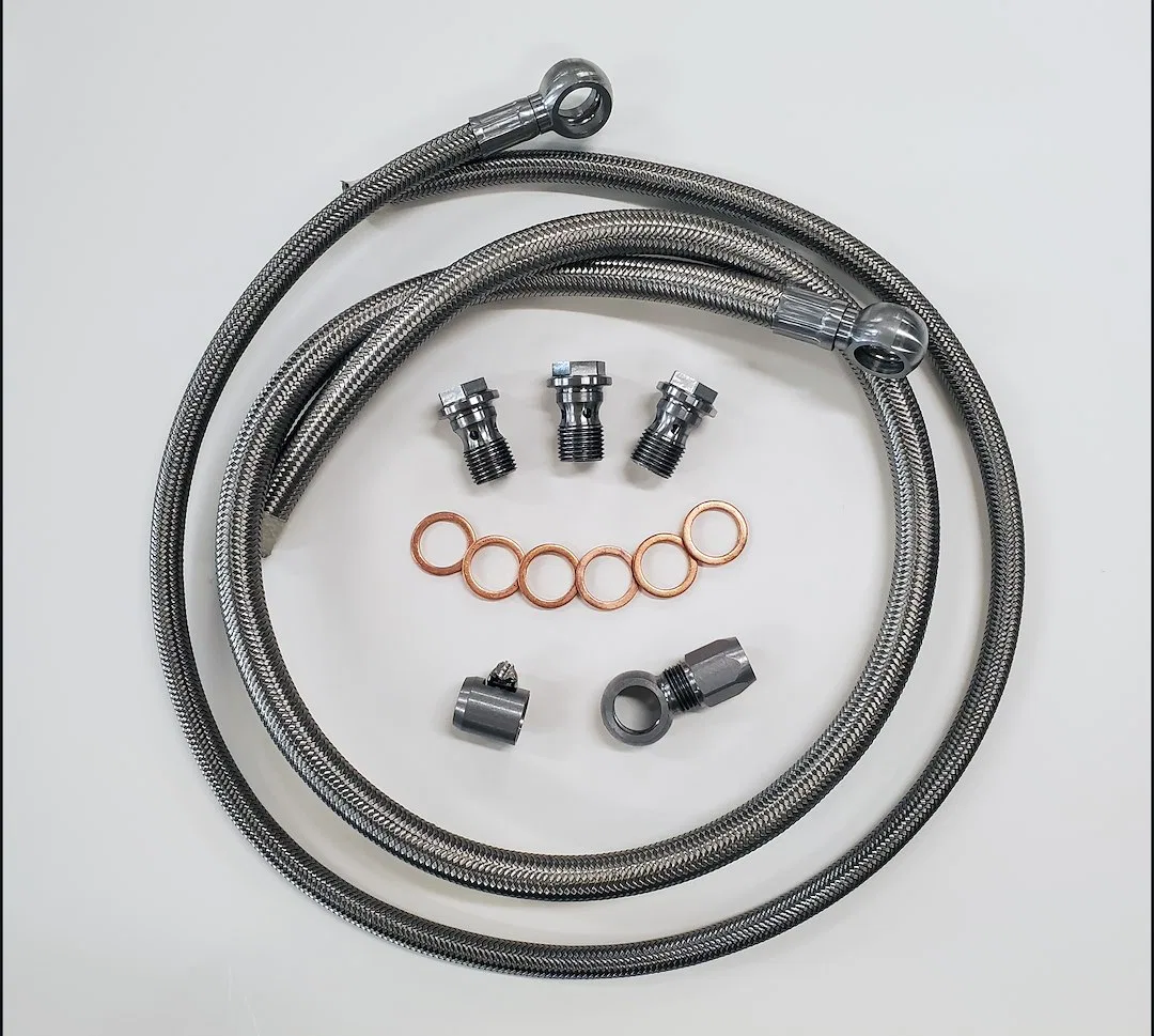 925133 – BORGESON Power Steering Hose, Braided Stainless Steel Pressure And Return Hoses For Conecting GM Pump to 79-...